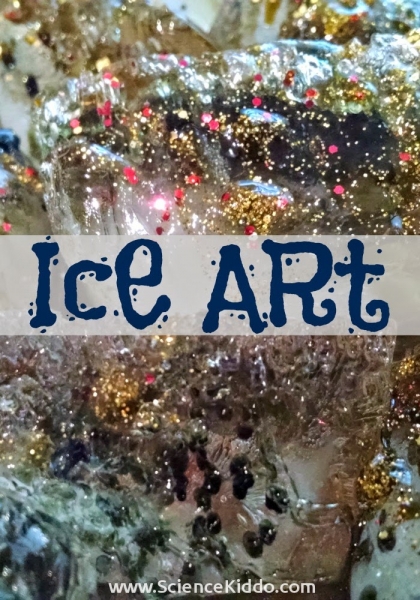 Entertain the kids with this quick and easy ice art and science activity! Create beautiful process art while learning about the behavior of ice and salt.