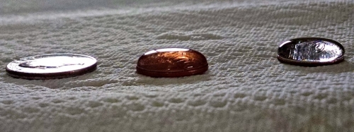 Have you ever done the drops of water on a coin experiment? Now is your chance. Gather up your spare change and get ready to be impressed by the results!